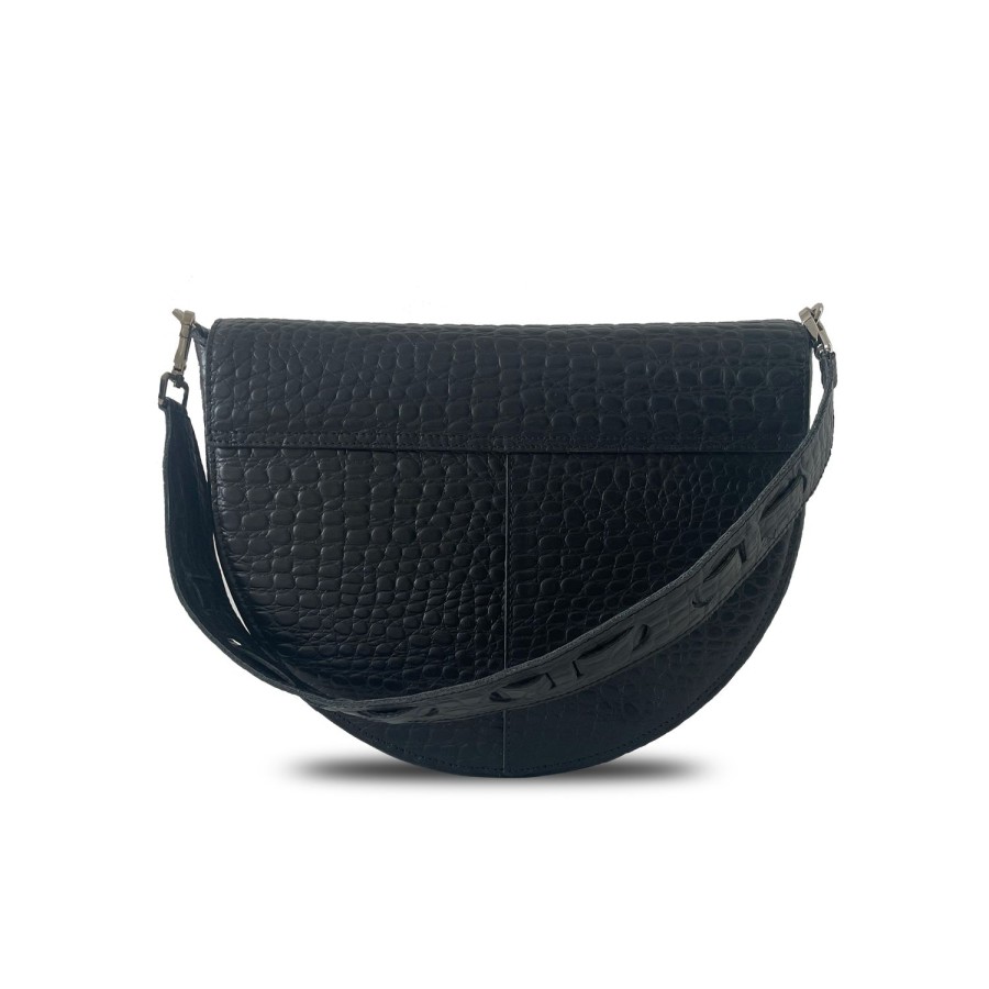 Dames MYoMY Cross-Body | My Lima Bag Handbag - Croco Black Croco-Black