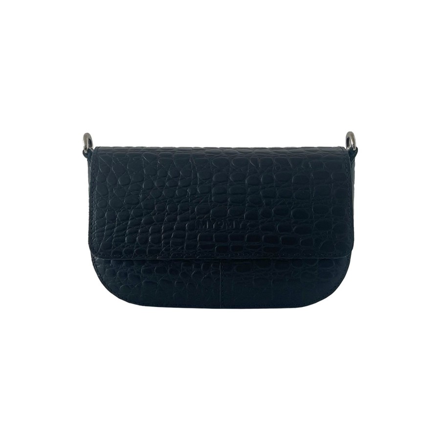 Dames MYoMY Cross-Body | My Lima Bag Mini - Croco Black Croco-Black
